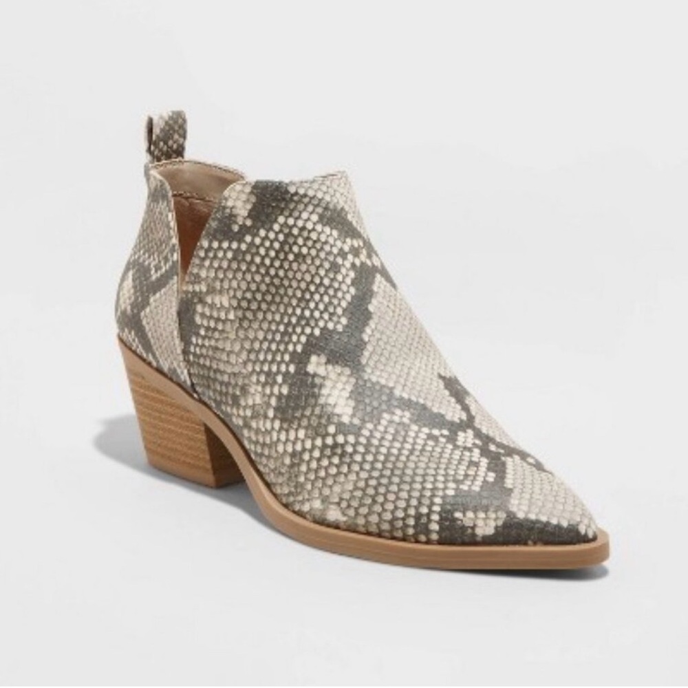 Women's Snakeskin Ankle Boots